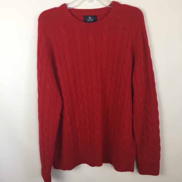 lands end cashmere sweater mens